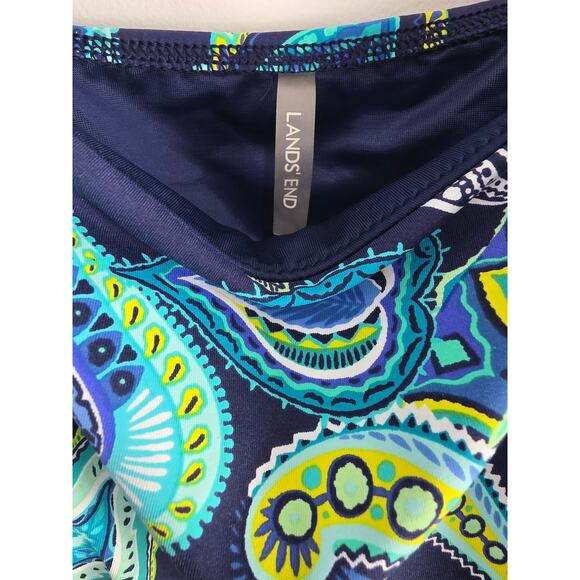 Lands' End Paisley Swim Top 16DDD Womens Plus Size Padded Underwired Beach - Picture 4 of 6